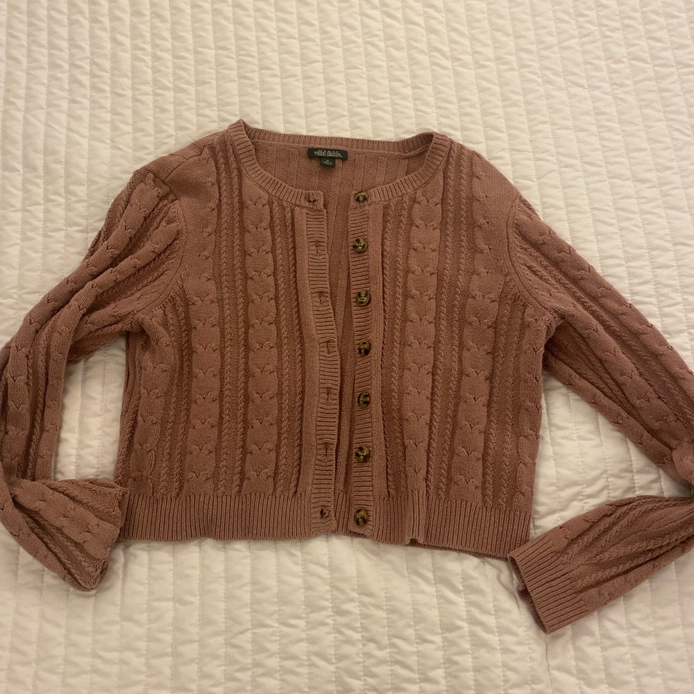 Wild Fable Pink Button Up Cardigan, Size XL